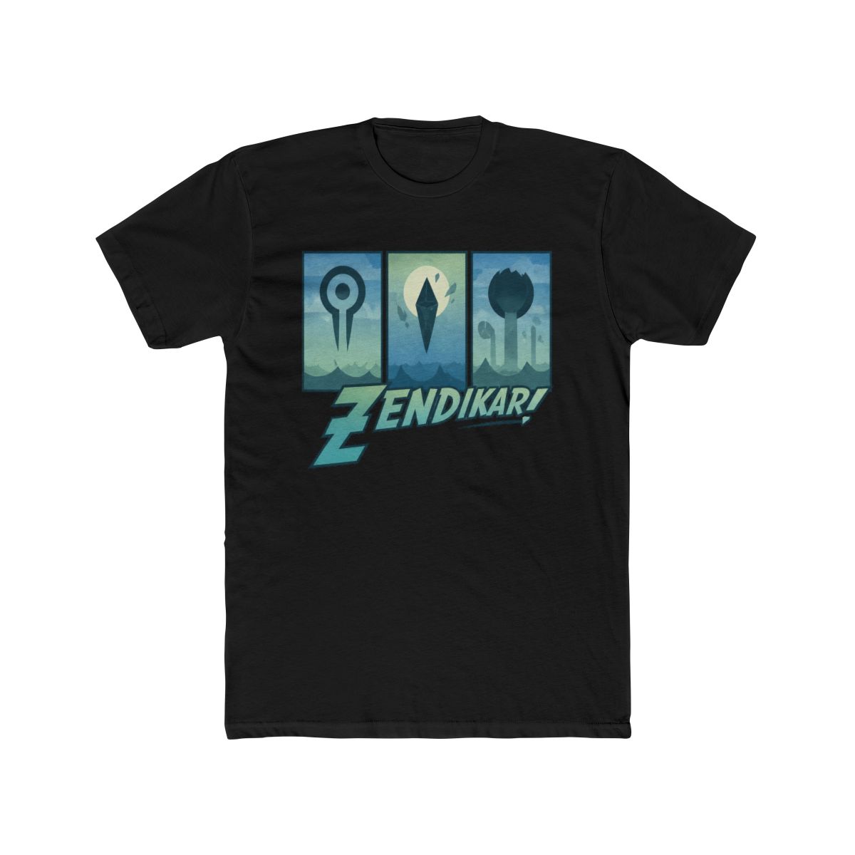 Magic: The Gathering Zendikar Triptych T Shirt | Zentreya - alternate angle 3, merchandise
