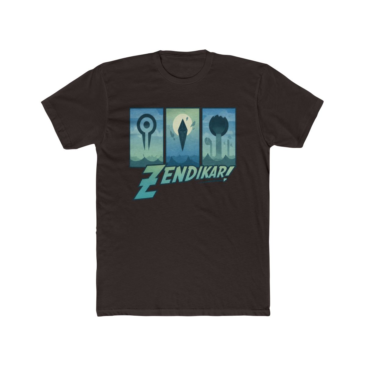 Magic: The Gathering Zendikar Triptych T Shirt | Zentreya - alternate angle 2, merchandise