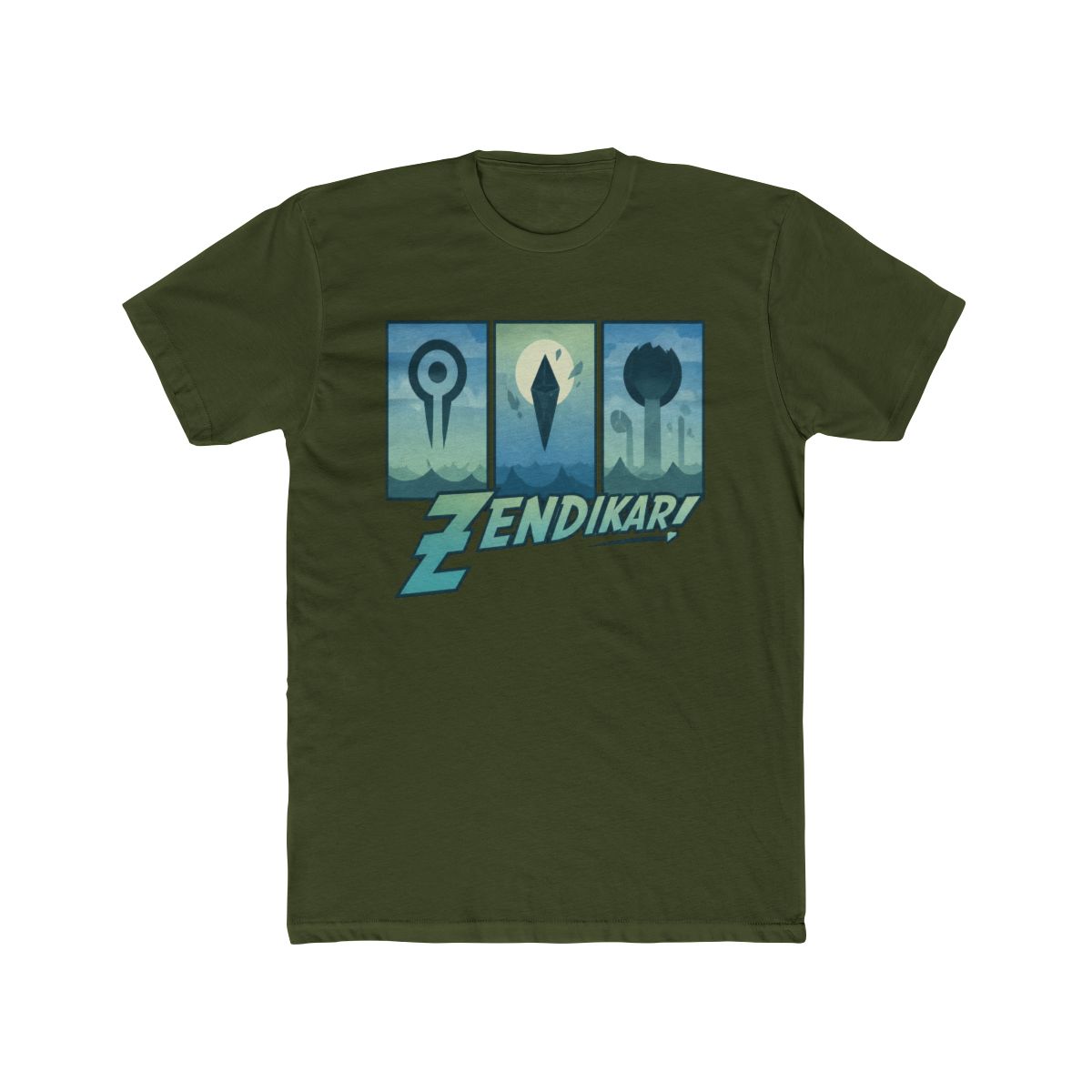 Magic: The Gathering Zendikar Triptych T Shirt | Zentreya - alternate angle 5, merchandise